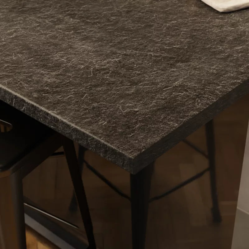 Laminatbordplade Neutral Black Terra 62x300 cm Sort Mat