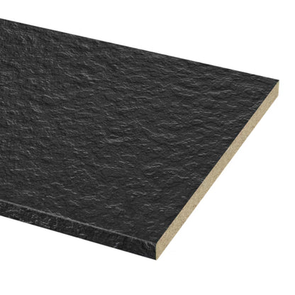 Laminatbordplade Neutral Black Terra 62x300 cm Sort Mat