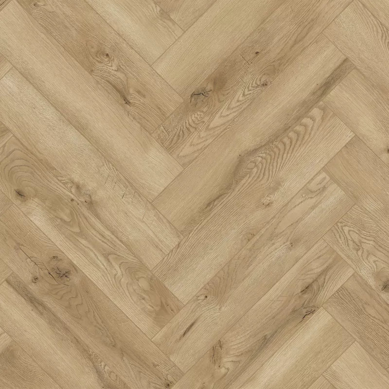 Laminatgulv Sildebensmønster Brun 643x131x8 mm 1,179 m²