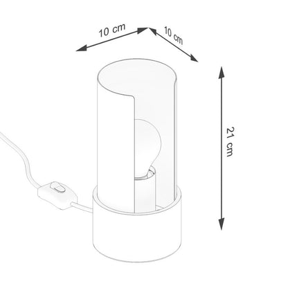FLASH skrivebordslampe hvid 1 stk.