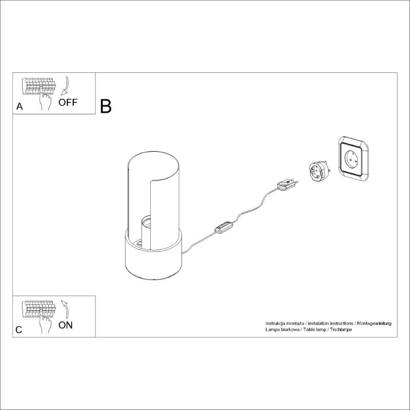 FLASH skrivebordslampe hvid 1 stk.