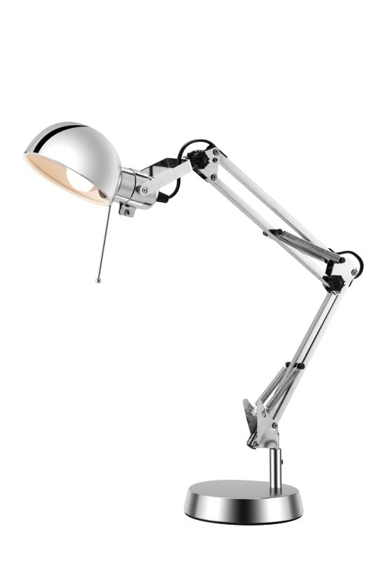 GoodHome Bakossi 1-punkts bordlampe E14 krom