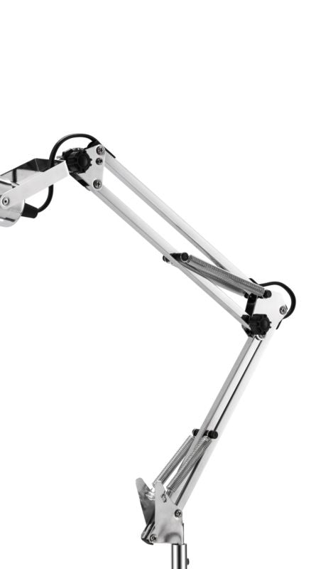 GoodHome Bakossi 1-punkts bordlampe E14 krom