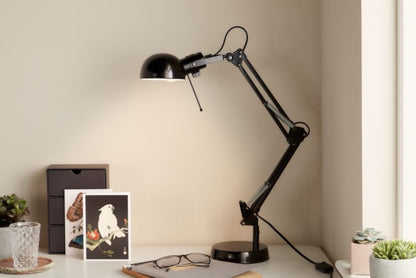 GoodHome Bakossi skrivebordslampe 1-punkts E14 mat-sort