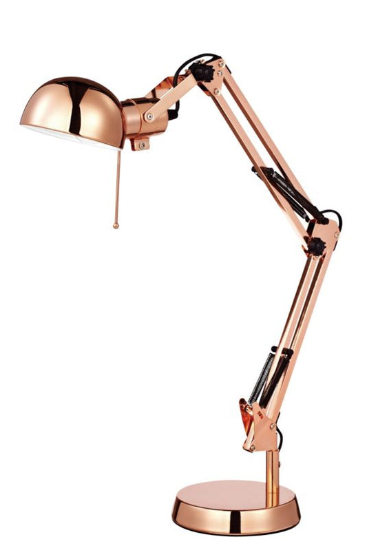 GoodHome Bakossi 1-punkts bordlampe E14 kobber