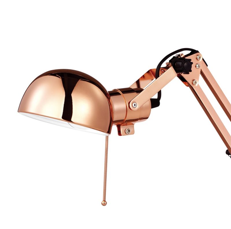 GoodHome Bakossi 1-punkts bordlampe E14 kobber