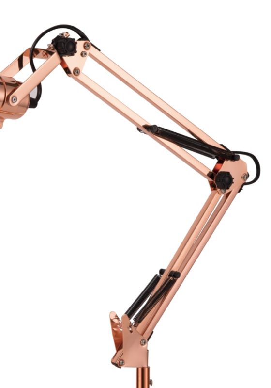 GoodHome Bakossi 1-punkts bordlampe E14 kobber