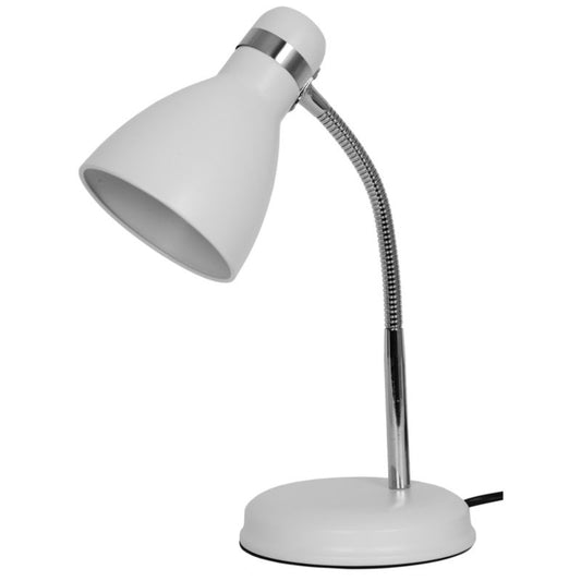 GoodHome Narajo 1-punkts bordlampe E27 hvid