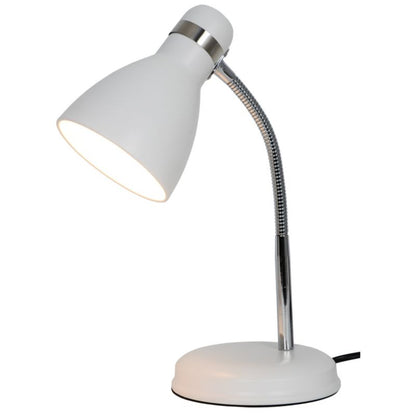GoodHome Narajo 1-punkts bordlampe E27 hvid