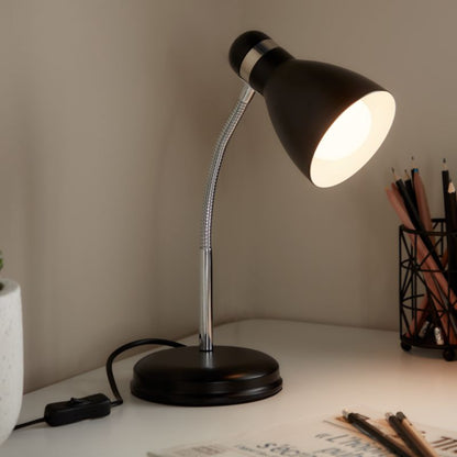 GoodHome Narajo 1-punkts bordlampe E27 mat-sort