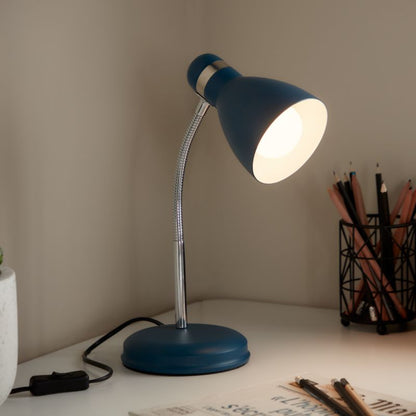GoodHome Narajo 1-punkts bordlampe E27 blå