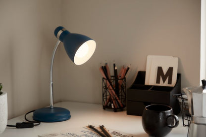 GoodHome Narajo 1-punkts bordlampe E27 blå