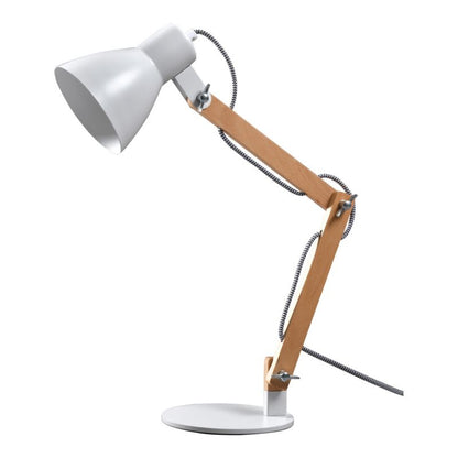 GoodHome Peroten bordlampe E27 mat hvid