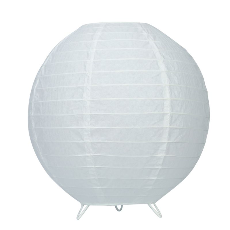 GoodHome Taynae E27 bordlampe i hvid