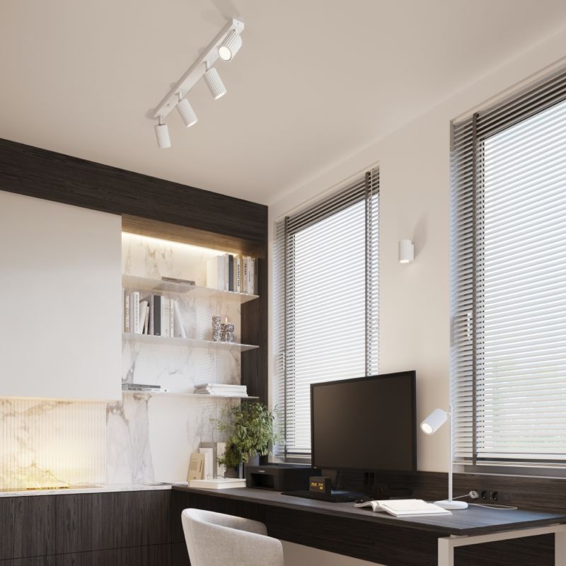 KARBON skrivebordslampe hvid 1 stk.