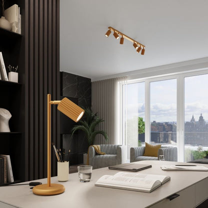 KARBON bordlampe i guld, 1 stk.