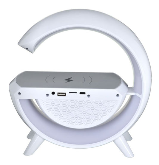 Activejet Solo LED skrivebordslampe med musik og RGB-belysning i hvid