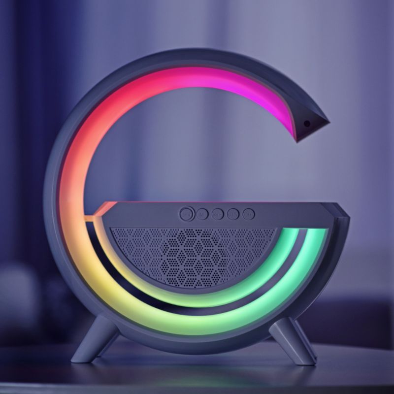 Activejet Solo LED skrivebordslampe med musik og RGB-belysning i hvid