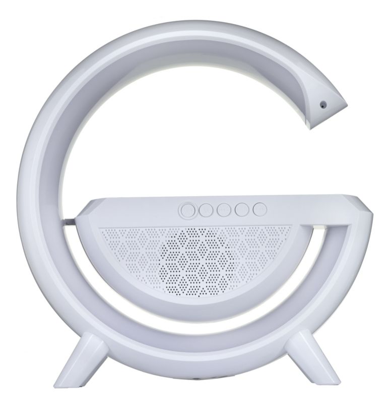 Activejet Solo LED skrivebordslampe med musik og RGB-belysning i hvid