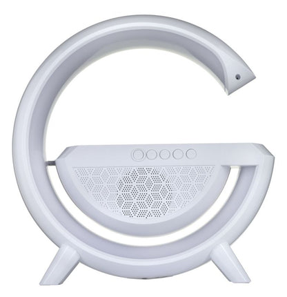 Activejet Solo LED skrivebordslampe med musik og RGB-belysning i hvid