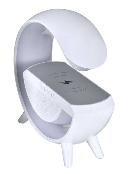 Activejet Solo LED skrivebordslampe med musik og RGB-belysning i hvid
