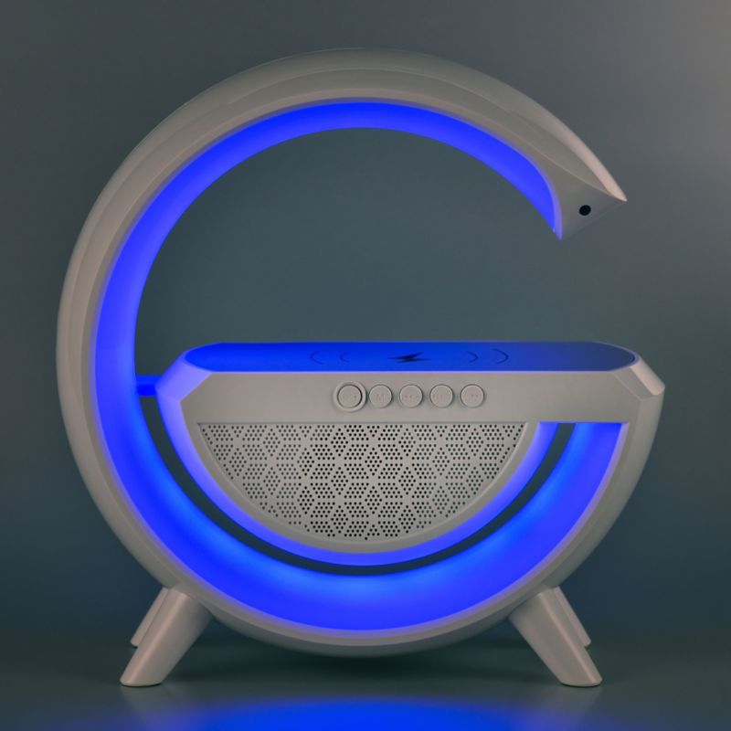 Activejet Solo LED skrivebordslampe med musik og RGB-belysning i hvid