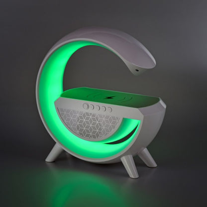 Activejet Solo LED skrivebordslampe med musik og RGB-belysning i hvid