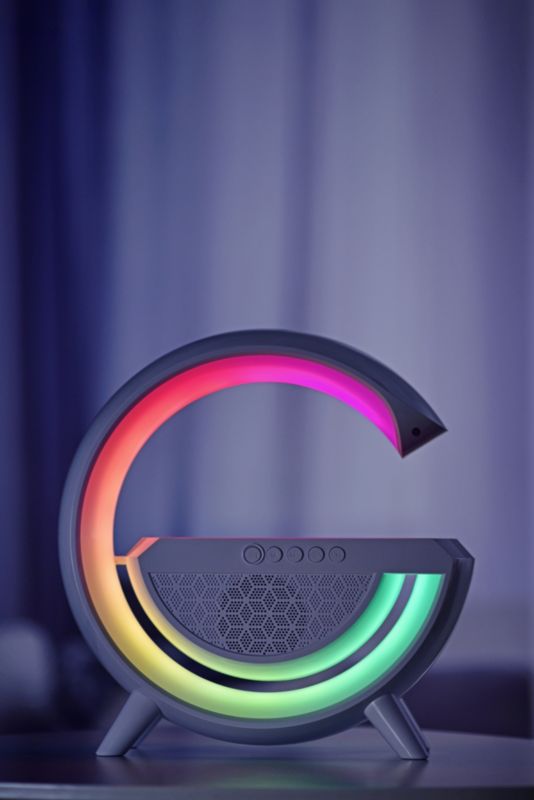 Activejet Solo LED skrivebordslampe med musik og RGB-belysning i hvid