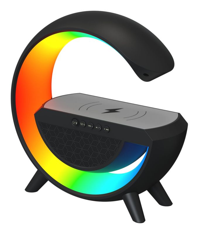LED skrivebordslampe Activjet Solo musik RGB sort