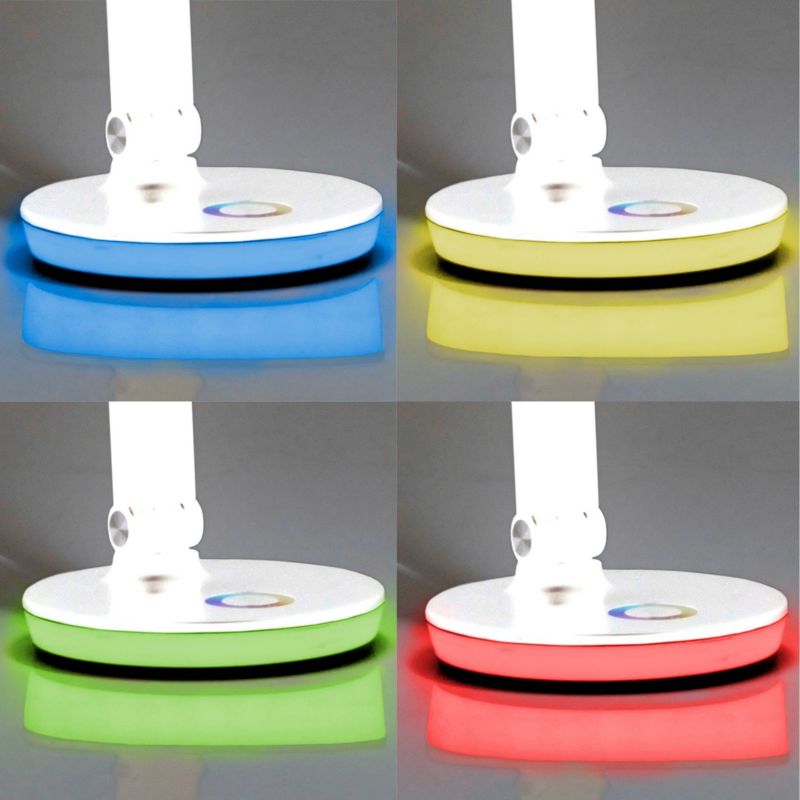 LED skrivebordslampe Goldlux Neptun 4000 K RGB hvid