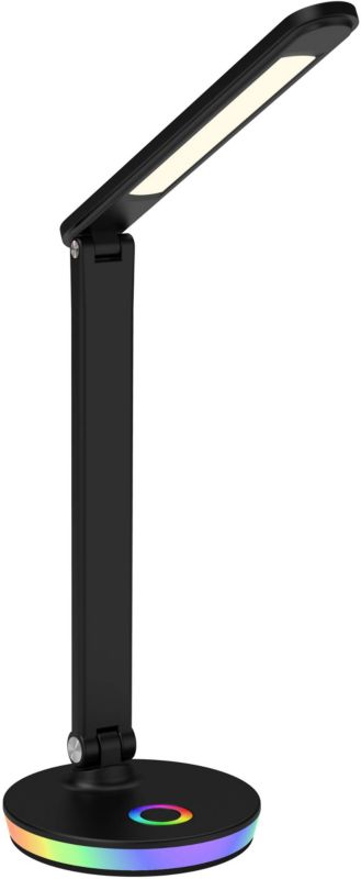 LED skrivebordslampe Goldlux Neptun 4000 K RGB sort
