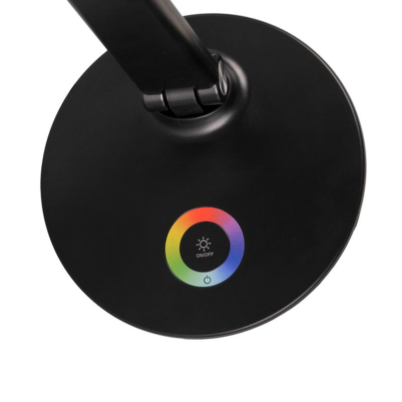 LED skrivebordslampe Goldlux Neptun 4000 K RGB sort