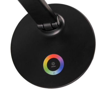 LED skrivebordslampe Goldlux Neptun 4000 K RGB sort