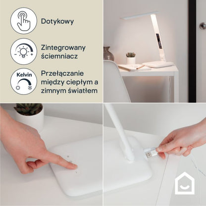 LED Bordlampe Conjola 600 Hvid 12W Dæmpbar