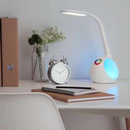 LED bordlampe GoodHome Ouhoro 500 hvid DIM