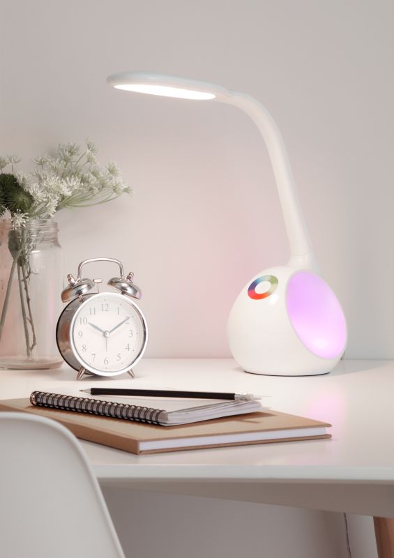 LED bordlampe GoodHome Ouhoro 500 hvid DIM