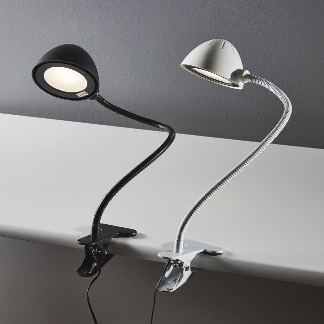 LED skrivebordslampe Struhm Roni Clip 1 x 4 W sort