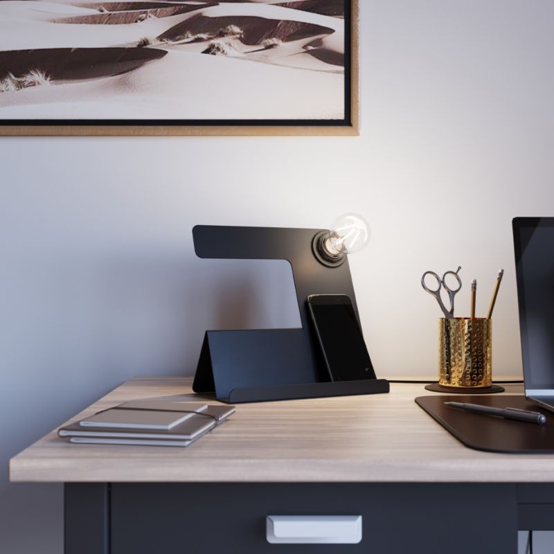 Sollux Lighting Incline sort skrivebordslampe 1 stk.