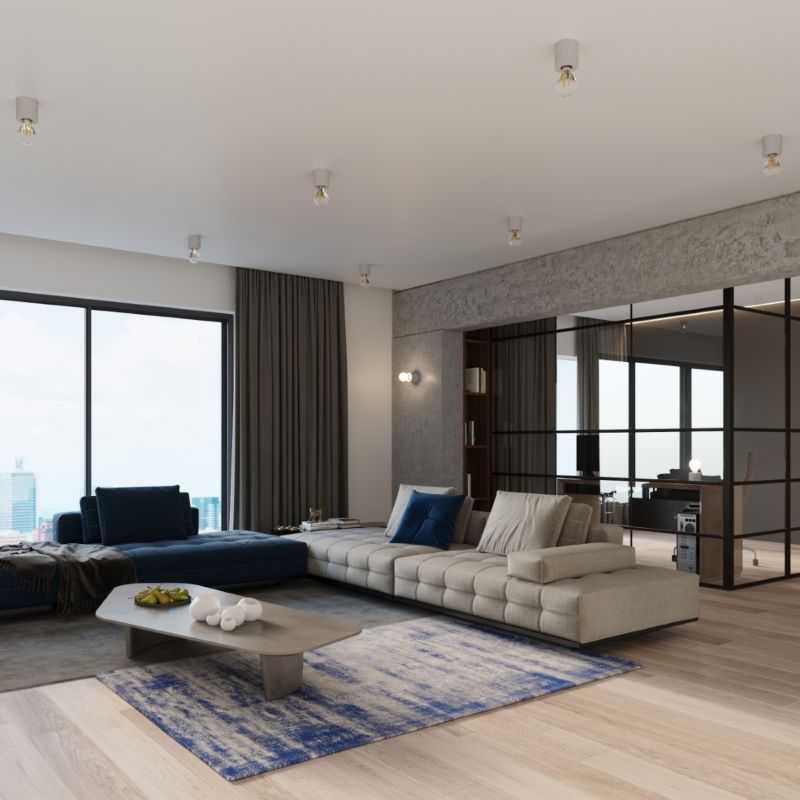 Sollux Lighting SALGADO bordlampe i beton, 1 stk.