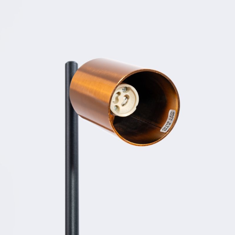 Sollux Lighting WINX skrivebordslampe sort/kobber 1 stk.