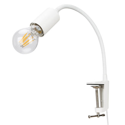 Spotlampe Ghlin 1-punkt E27 Klips Hvid Mat 5W