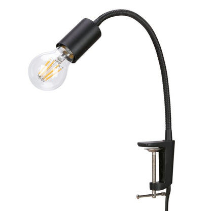 Lampe Ghlin 1-punkts E27 Klips Sort Mat