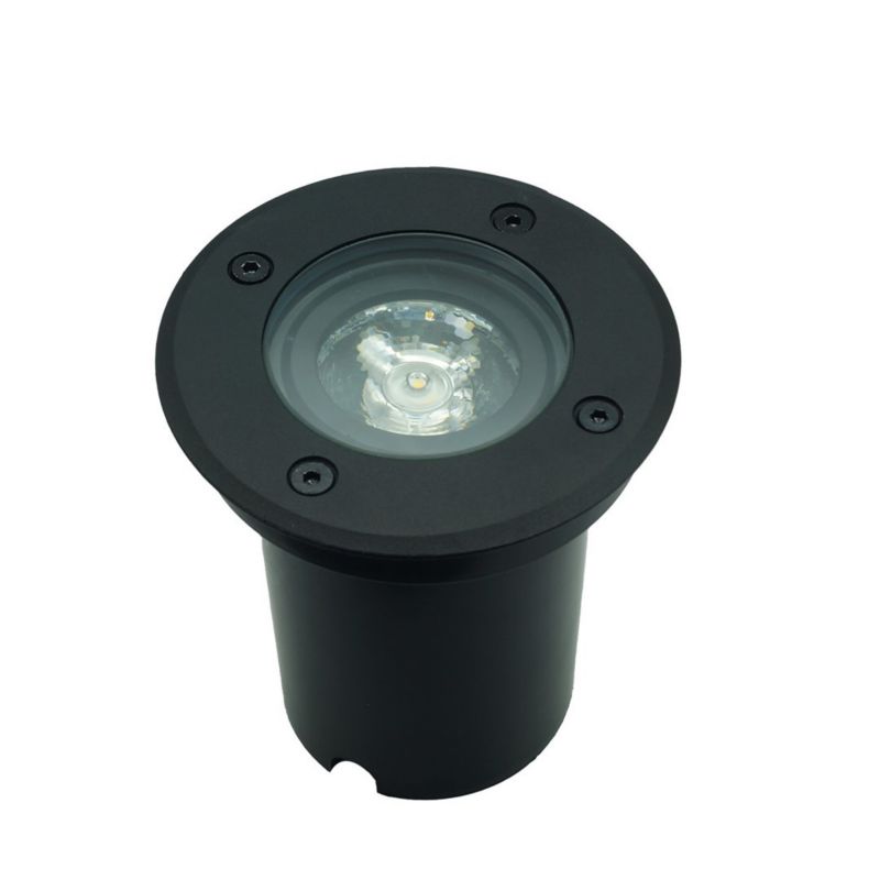Jordspydlampe Erida 13x11x11 cm Sort IP67