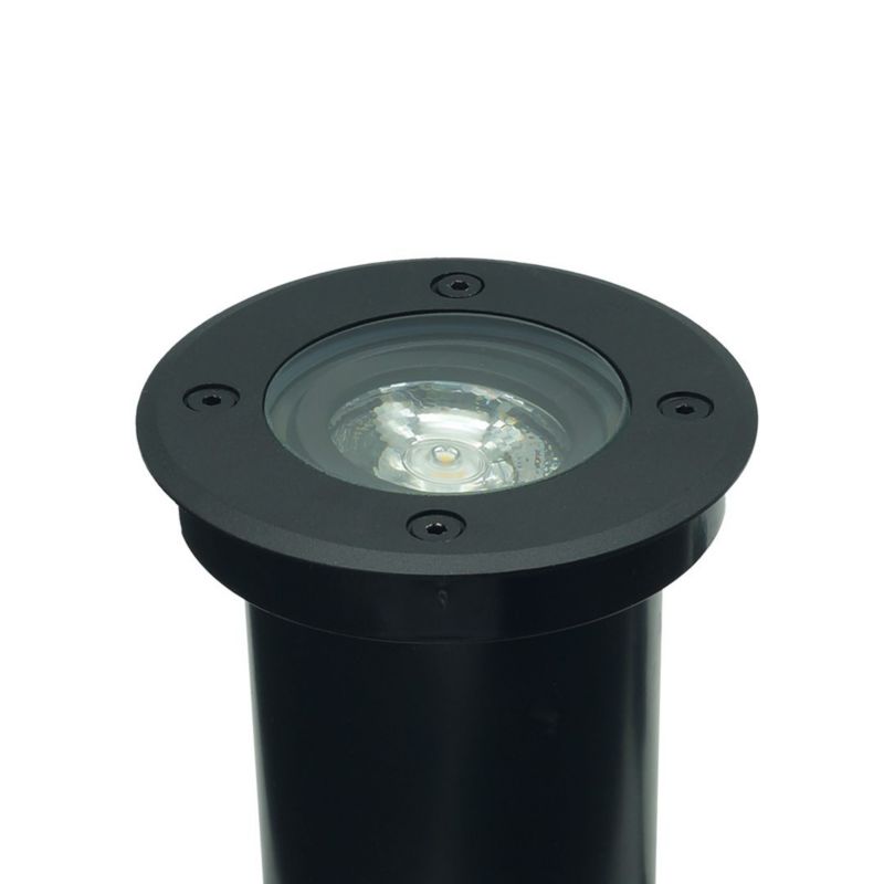 Jordspydlampe Erida 13x11x11 cm Sort IP67