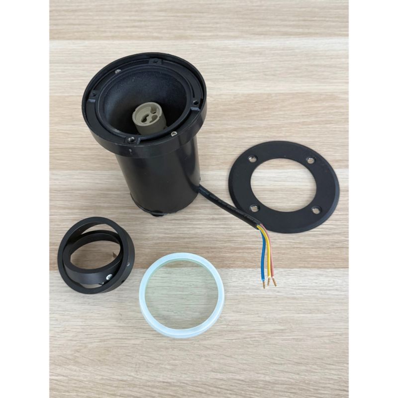 Jordspydlampe Erida 13x11x11 cm Sort IP67