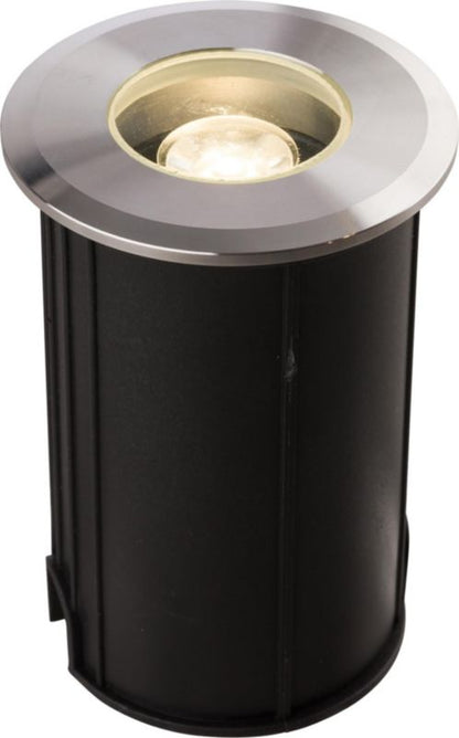Indkørselslampe Picco 9x6x6 cm Sort/Sølv LED 1W 3000K 80lm IP67 Aluminium