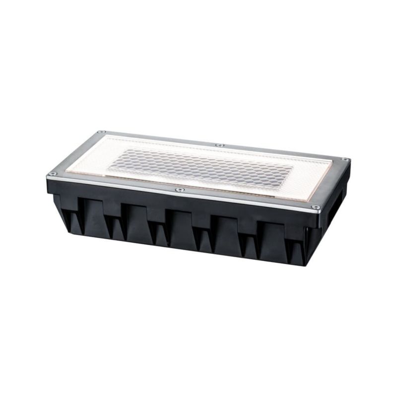 Solar Indkørselslampe 5,1x20x10 cm Sølv