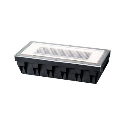 Solar Indkørselslampe 5,1x20x10 cm Sølv