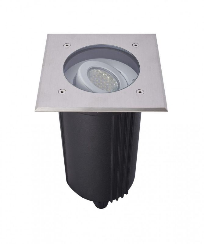 Jordindbygget Lampa SU-MA Mix Sølv 1xGU10 50W IP67 17,5x15x15 cm