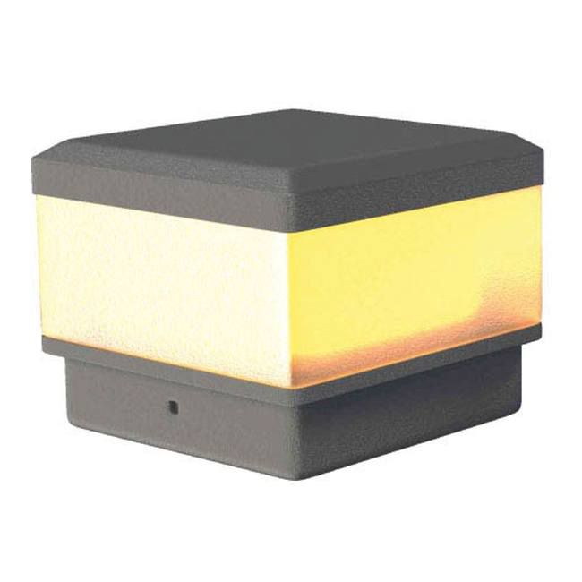 LED-lampe til stolpehat 10x10 cm Antracit